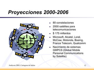Andicom 2003, Cartagena de Indias11Retos del Servicio UniversalTeconologías de bajo costo accesibles para el servicio.Logística y Planificación.Normativas Regulatorias apropiadas y liberación de regímenes de telecomunicaciones.Financiamiento de infraestructura.