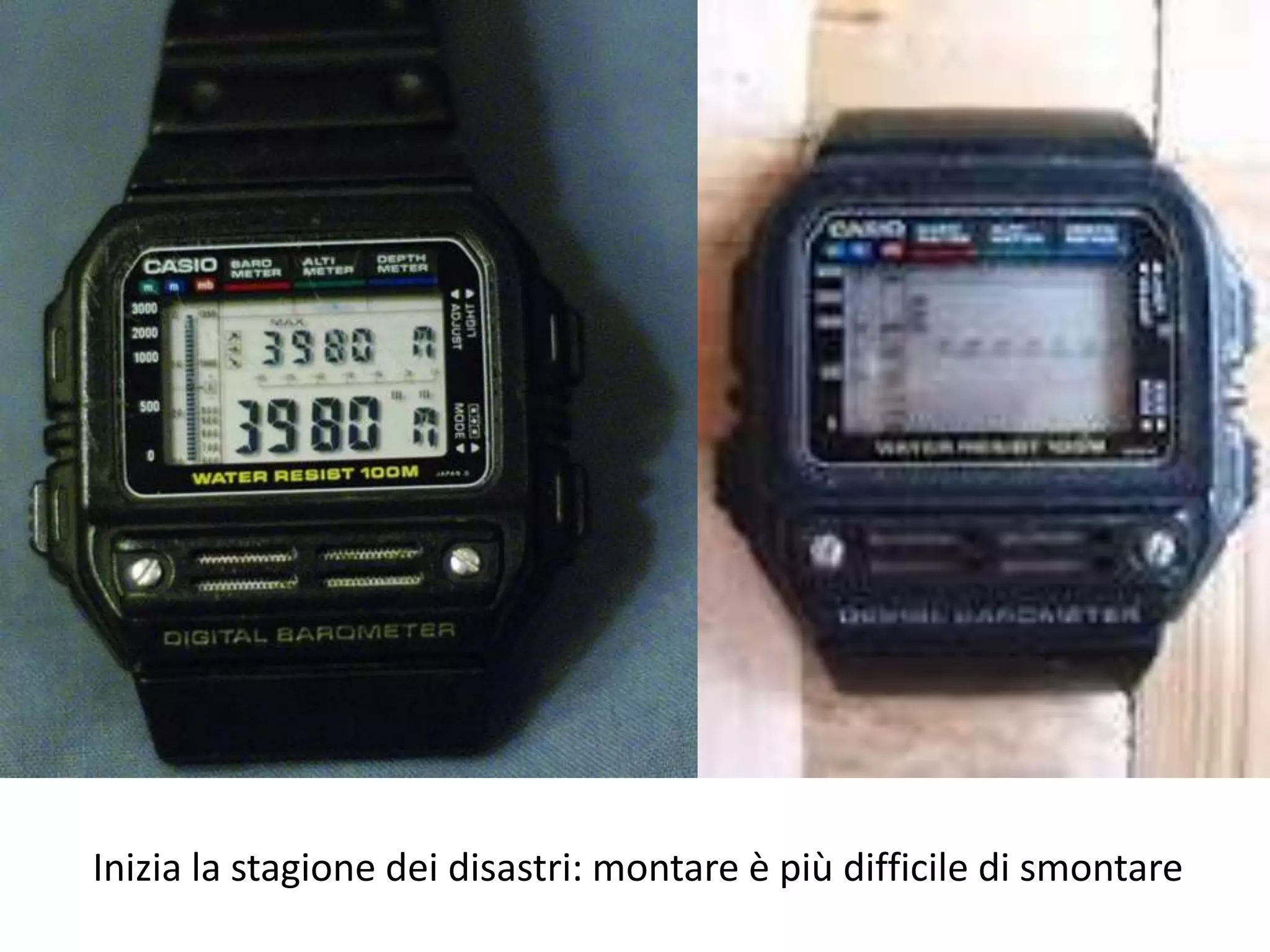 Inizia la stagione dei disastri: montare è più difficile di smontare
 