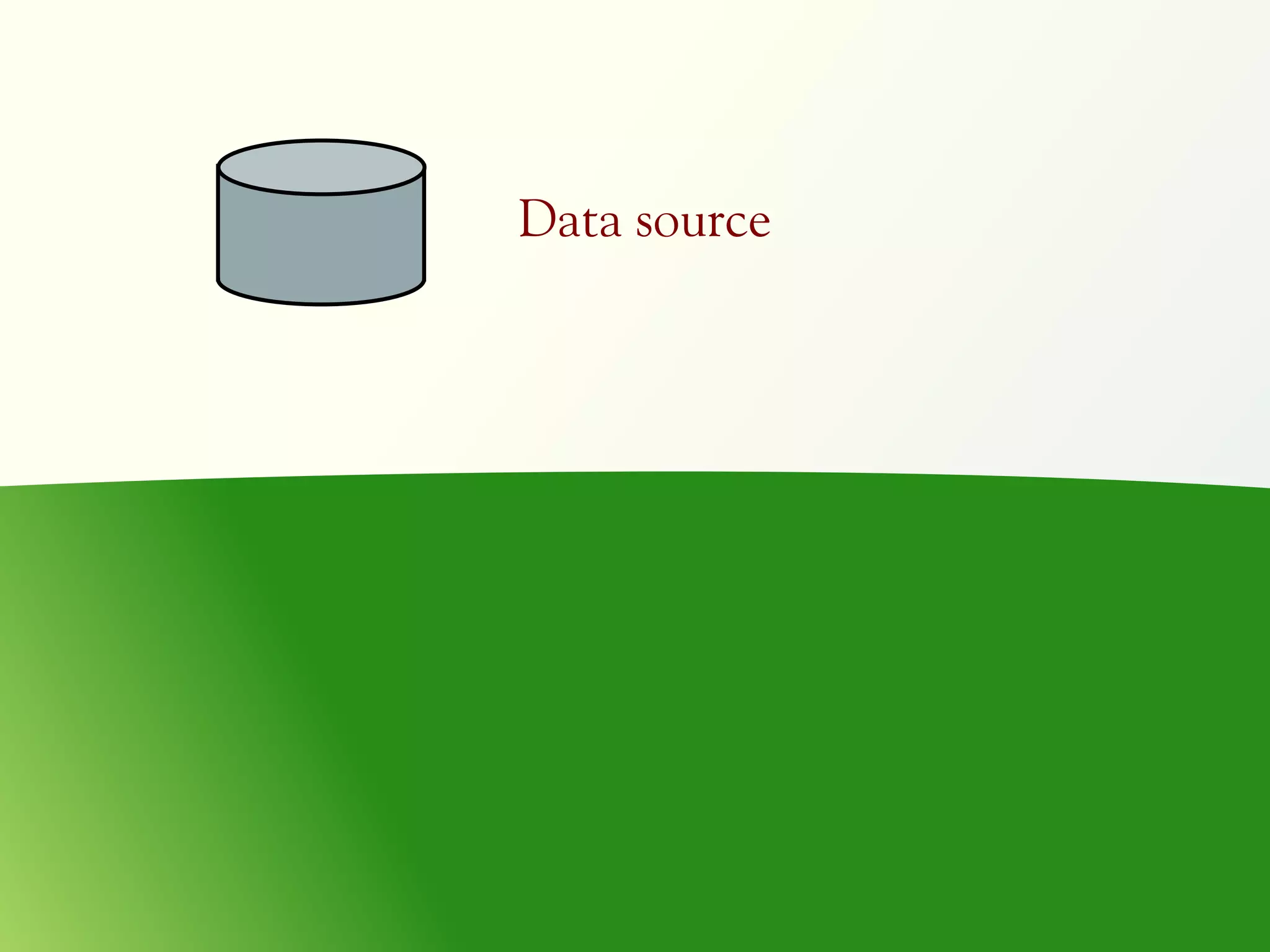 Data source
 