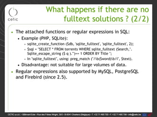 Introduction to libre « fulltext » technology | PDF
