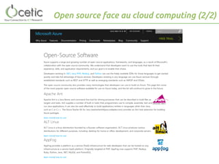 Open source face au cloud computing (2/2)
 