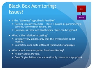 Anatomy of a ServiceData Center AData Center B  ……ControllerService (across Servers)JobJobServerControllerJobJobJobServerServerServerServer…JobStorageStorageStorageStorageStorageStorageNote: abstracted and simplified