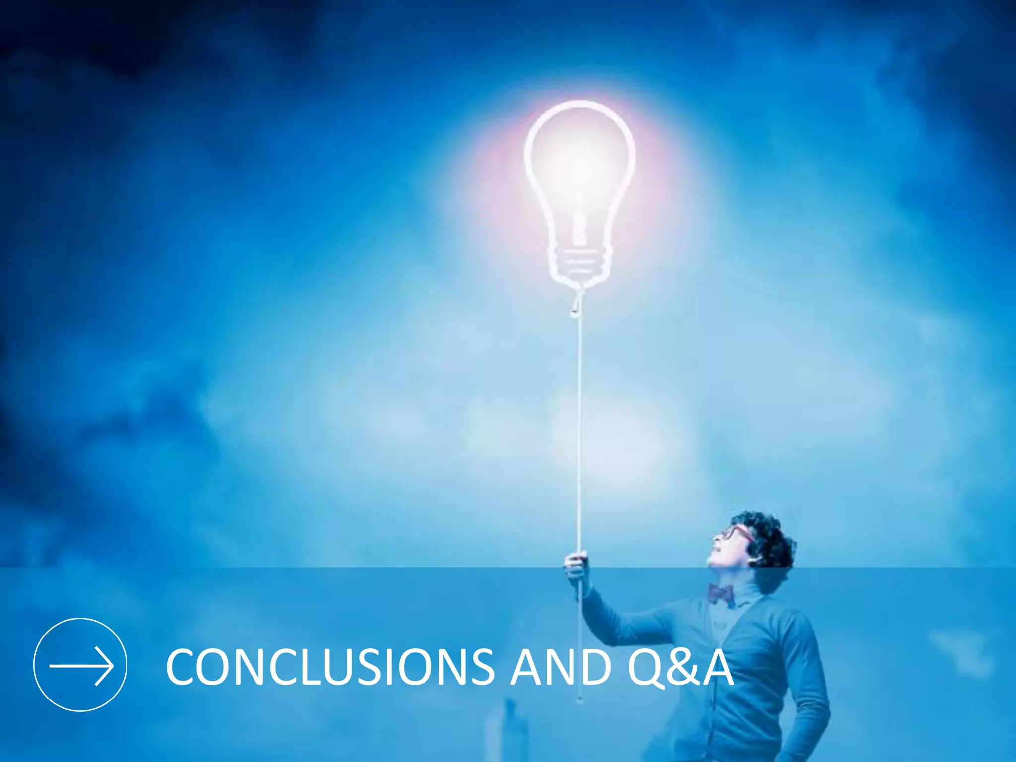 CONCLUSIONS AND Q&A
 