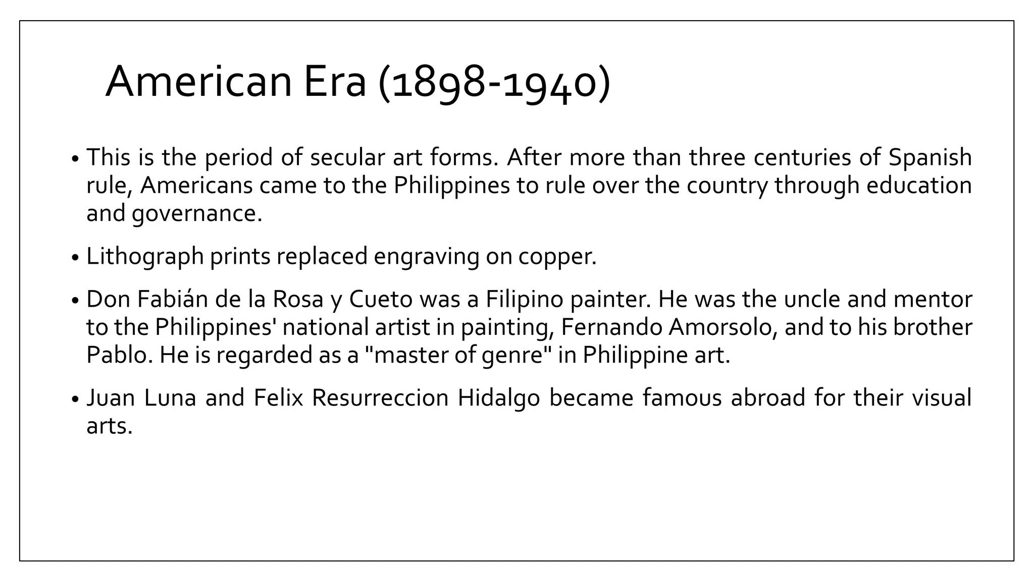 RVA-4.pptx Timeline of Philippine Art in the Philippines | PPTX