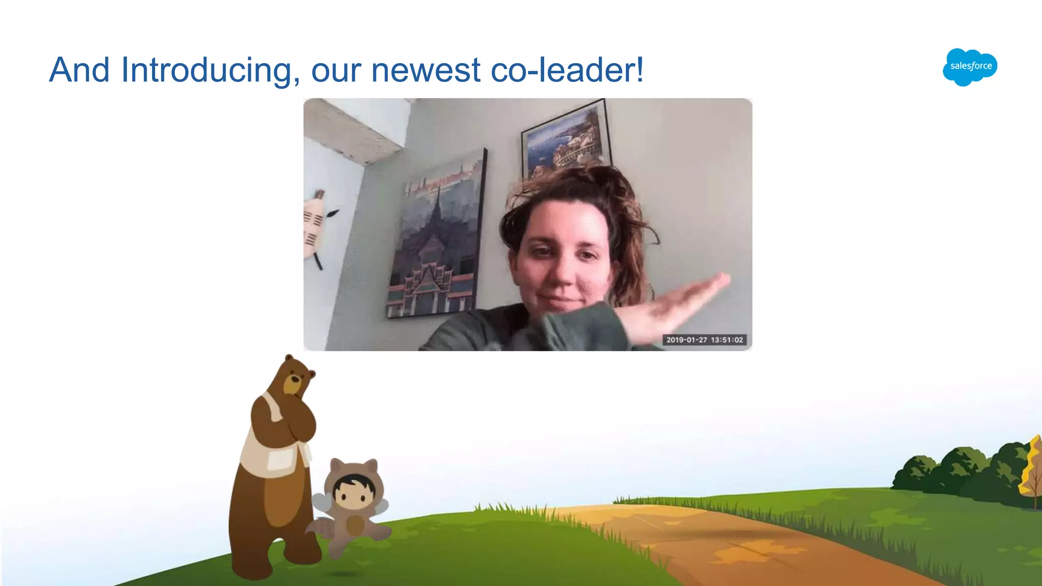 And Introducing, our newest co-leader!
Salesforce Administrator
Capital One
Lacey Hancher
 