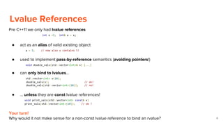 C++11: Rvalue References, Move Semantics, Perfect Forwarding | PDF