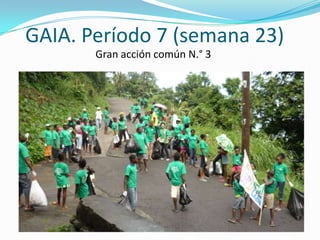 GAIA. Período 7 (semana 23) 
Gran acción común N.° 3 
 