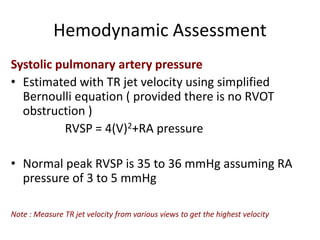 Normal Po2 Rv Rv assessment | PPTX