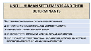 RVBEII- UNIT 1- HUMAN SETTLEMENTS AND THEIR DETERMINANTS.pdf