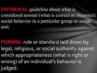 Standards Of Behavior