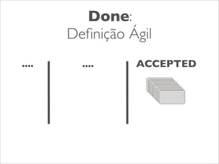 Done:
Deﬁnição Ágil
....

....

ACCEPTED

 