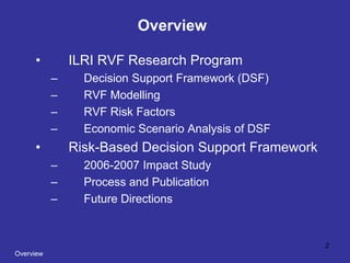 Decision support framework for managing Rift Valley fever in the Horn of Africa