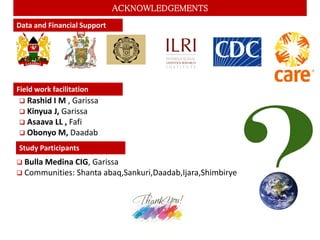 Perspectives of predictive epidemiology and early warning systems for Rift Valley fever in Garissa, Kenya