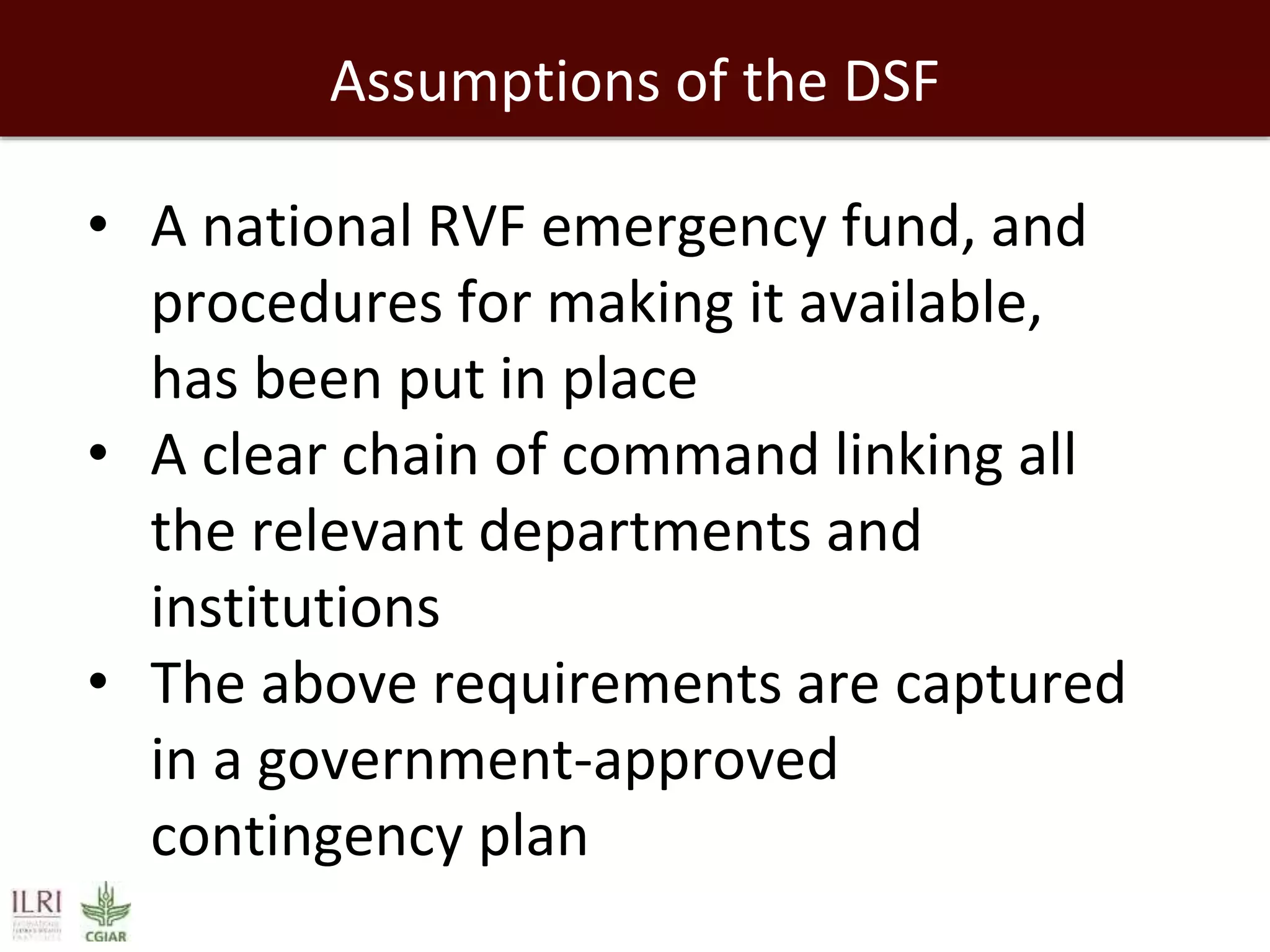 Rift Valley fever decision support framework for eastern Africa | PPT
