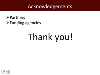 Rift Valley fever decision support framework for eastern Africa