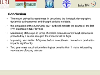 Rift Valley fever in Kenyan pastoral livestock: Individual-based demographic model to analyse the impact of Rift Valley fever