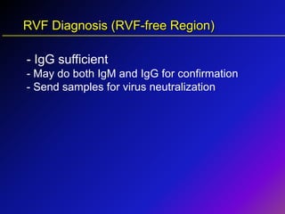 Rfv Test Rift Valley fever virus: Diagnosis and vaccines | PDF