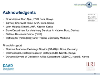 Inter-epidemic Rift Valley fever virus seropositivity in an irrigation scheme in Bura, southeast Kenya