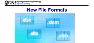New File Formats
 