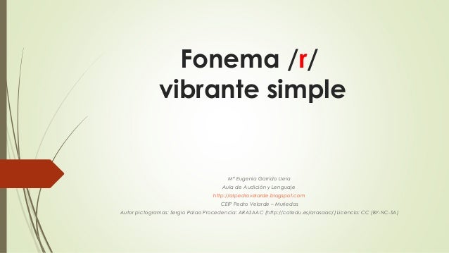 R vibrante simple