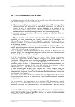 RAPPORTO DI VALUTAZIONE INTERMEDIA