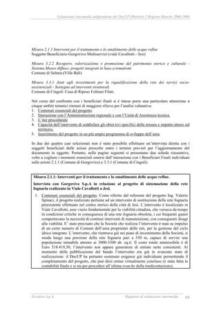 RAPPORTO DI VALUTAZIONE INTERMEDIA