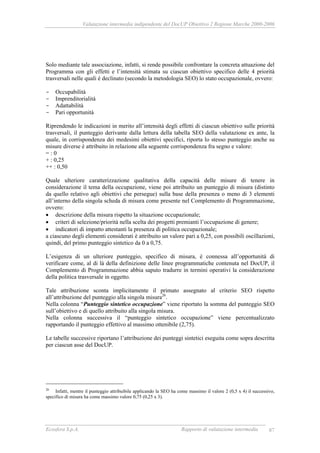 RAPPORTO DI VALUTAZIONE INTERMEDIA