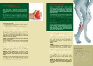 Treatment Pedagogy
'Spine Joint care' programme is a well planned health pack using all the
possibilities of Ayurveda & Yoga to treat various spine and joint problems
like spondlitis, slip disc, sciatica, osteo-arthritis, rheumatoid arthritis, scolio-
sis, spots injury, etc. The therapies like Pathrapotalaswedam, Choor-
nawsedam, Pizhichil, Kadeevasthy, Greevavasthy, Pichu and Lepam
included in package are directed towards relieving the inflammatory
changes, releasing the spasm in the affected area, strengthening the
supportive tissues holding the spine/joints, nourishing the joints through
improving the circulation.
Therapies
Abhyangam
A Complete body oil application with choice of medicated oils suited for
your constitution. It is recommended for Muscle-skeletal health. This
therapy helps tone muscles & removes fatigue, making your body agile.
Abhyangam with Navarakizhi: Tapping blouses of special, medicated
rice, known as ‘Navara', all over the body after dipping it in hot milk or
herbal decoction, this nourishing fomentation therapy helps improve blood
circulation and prevents degeneration of muscles and bones. It relieves
muscular fatigue and strengthens muscles.
Abhyangam with Pichu: Cotton pad soaked in medicated oil is placed on
a specific affected body part, kept moist with warm oil for a specified
duration of time. This therapy helps in reducing inflammation, pain and
cramps.
Abhyangam with pizhichil: Involves continuous pouring of warm
medicated oil on the specific affected part alone. Effective in skeletal and
muscular diseases, cervical spondylitis, osteoarthritis, lumbago, sciatica
and neuropathy.
PAIN MANAGEMENT
Pain can be the largest impediment to a fuller life. Be it the incapacitating
arthritic pain or the inconveniencing recurring lower back pain. The wear
and tear of sedentary lifestyles, long working hours, wrong postures and age
results in degeneration of muscular health in our body. Whether they be old
injuries, chronic pains or just the niggles of inactivity our expert physician
design customized treatments to make the body supple, strengthen muscles
and ease aches and pains.
When toxins accumulate in the body, they circulate and build up in the joints.
It is here that these toxins inhibit proper joint function, mobility and comfort;
the end-result is arthritis, pain, loss of free movement etc.
Impurities can develop faster than the body can eliminate them; cleansing
alone is not enough for relief from arthritis. The key to preventing toxic build
up is to create healthier cells, ones that can effectively eliminate toxins. rVita
arthritis and pain management program improves digestion and
metabolism, forming pure, easily assimilated nutrient plasma. This plasma
lubricates and nourishes joint tissue, releasing toxins and impurities for
elimination from the body.
In Ayurveda, Vata is the organizing principle for the nervous system. Vata
aggravation increases pain and sensitivity, therefore, balancing and stabiliz-
ing Vata is an important part of rVita arthritis treatment program which
includes cleanse the channels of circulation, strengthen digestion, lubricate
the joints, balance nervous system function, relax the muscular system and
improve the natural healing habit of the body.
Benefits of the therapy
• Helps restore the body's natural state of health and well-being by cleansing the
body's system and replenishing its levels
• Helps boost the body's immune system and restore its defense mechanisms
• Promotes health and vitality
• Helps repair the body's worn-out tissues
• Helps the body fight fatigue and delays the aging process
• Results in clear, glowing, soft and beautiful skin plus strong, bouncy and shiny hair
Abhyangam with Sweda: This is oil application relaxation therapy for the body and
head. Recommended in the treatment of muscular-skeletal diseases. It alleviates
fatigue, reduces pain and keeps spasm under check. Sound sleep is also one of its
benefits. After oil application, the body is fomented with steam. This process helps
pacify Vata and reduces pain. It improves blood circulation, induces lightness in the
body and puts an end to spasm and stiffness.
Pizhichil: This medicated oil treatment is effective when it comes to relieving stress,
strain, insomnia and depression.
Shirodhara: Keeps tension and stress under check. Improves brain functions and
memory. Very effective when it comes to treating cervical spondylitis, paralysis and
epilepsy.
Netra Tarpan: Strengthens the optic nerve. Prevents eye diseases and soothes the
eyes. Recommended to those who suffer from computer-related eye strain.
Shiro Abhyangam: This medicated oil treatment is effective when it comes to
relieving stress, strain, insomnia and depression. Effective in the treatment of
dandruff, hair loss and graying. Results in lustrous, bouncy, shiny, thick, black and
healthy hair. Reduce stress levels.
Pada Lepam: This therapy aids in enhancing the blood circulation in the feet and
moisturizing them. It also reduces fatigue and pain and induces sound sleep. Done
regularly this gives a fresh, light and relaxed feeling and keeps your feet soft and
attractive.
Hasta Lepam: This therapy helps in regaining the oil-moisture balance of the hands,
thus making them soft. It also helps in reducing pigmentation and in regaining the
natural color and texture of the hand. Done regularly, this therapy helps to keep the
wrinkles at bay, and prevents stiffness and pain of the joints.
Stress, sedentary lifestyles & pollution weaken our body's system, making it
degenerate and disease-prone. The remedy: Bio-purification and revitalization of
the body. Something that's possible only through Ayurveda and Pancha karma
therapies.
Rejuvenation therapy helps the body release toxins and impurities. Two words
describe its effects on the system: Therapeutic and Restorative. At rVita, we have
ancient Ayurveda therapies that rejuvenate the mind and body, through oil
application and fomentation. Yoga and meditation also help rejuvenate the
system.
STRESS RELIEF &
REJUVENATION
Pain Management Program
• 2 Free Consultations per month
• 9 a.m to 9 p.m Call Centre Telephonic Support
• 5% Discount on Medicines
• 10% Discount on Special Therapies
• 6 Complimentary Herbal Steam Therapies
• 2 Complimentary Herbal Therapies
• Free One-on-One Yoga Session
• Free Personalized Diet Plan
• Free access to Online Patient Management System
1 Year Program: Rs. 8,000 per person
8 9
 