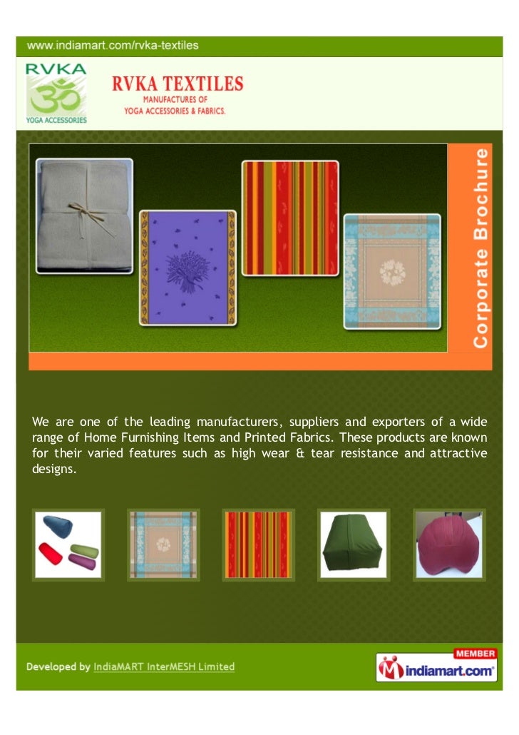 RVKA Textiles, Karur, Home Furnishing Items