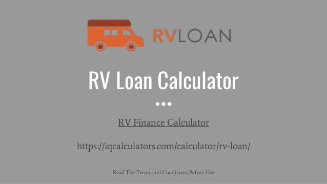 finance calculator rv finance calculator rv