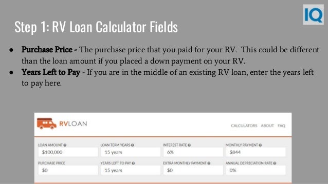 rv financing calculator rv financing calculator