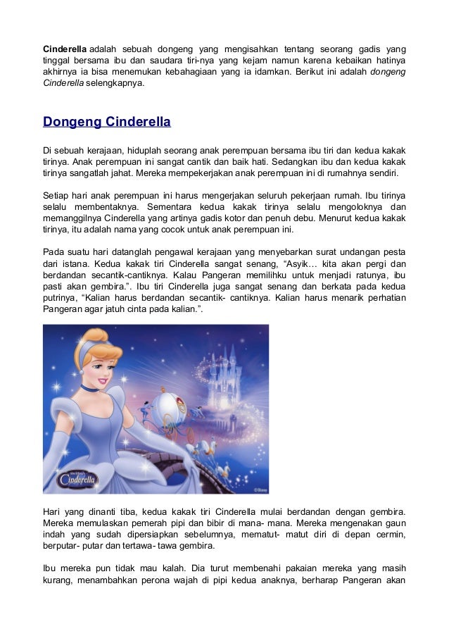 Dongeng kisah cinderella