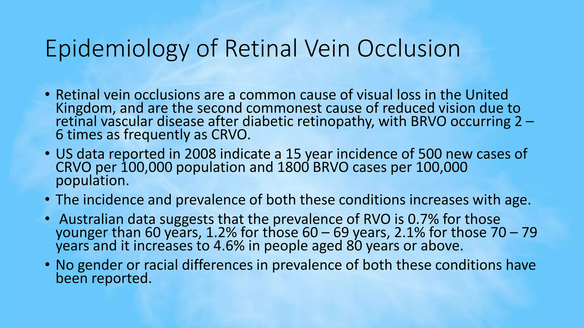 Retinal Vein Occlusion | PPTX