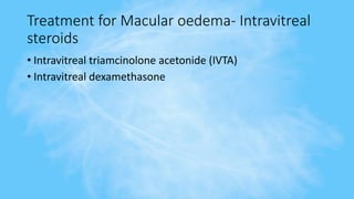 Ivta Injection Retinal Vein Occlusion | PPTX