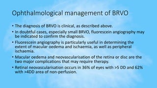 Retinal Vein Occlusion | PPTX