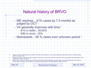 Branch Retinal Vein Occlsion (BRVO) | PPT