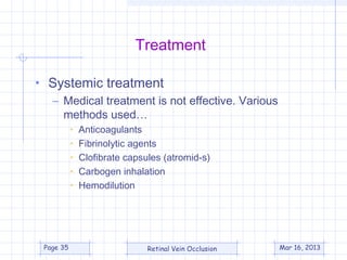 Branch Retinal Vein Occlsion (BRVO) | PPT