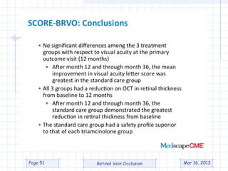 Branch Retinal Vein Occlsion (BRVO) | PPT