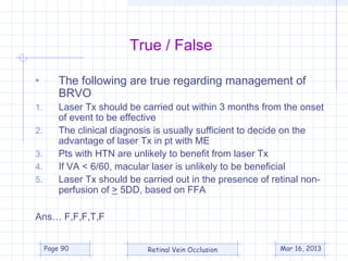 Branch Retinal Vein Occlsion (BRVO) | PPT