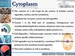 Cell is the Basic Unit of Life | PPTX