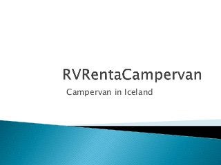 Campervan in Iceland
 