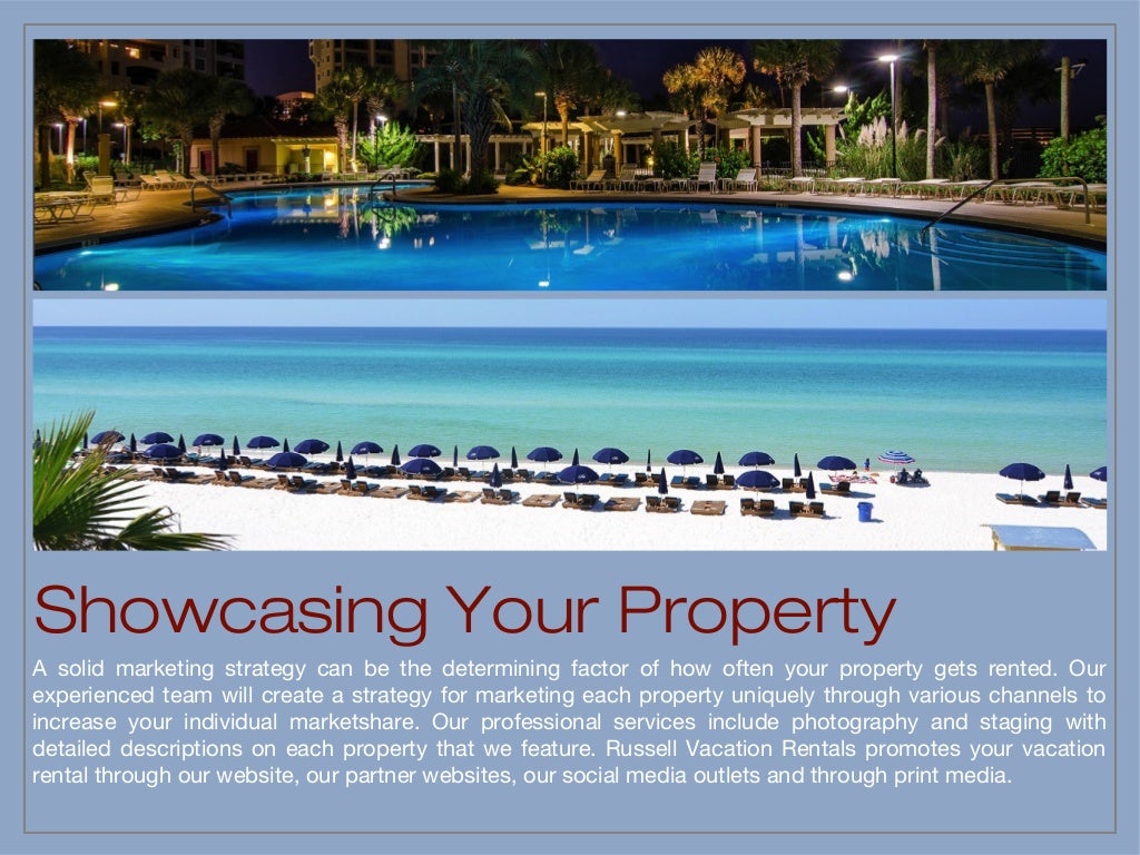 Russell Vacation Rentals Owner's Presentation
