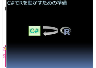 C#でRを動かすための準備




2
9
 