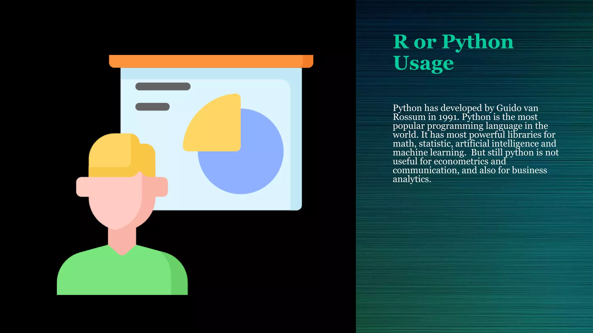 R vs python. Which one is best for data science | PPT