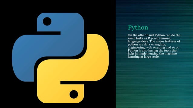 R vs python. Which one is best for data science | PPT