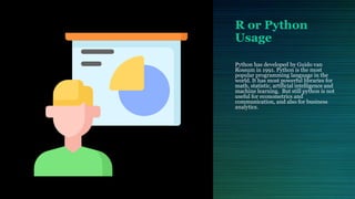 R vs python. Which one is best for data science | PPT