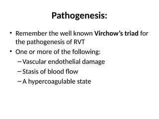 Renal vein thrombosis in children a study | PPTX