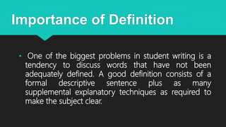 Definition project | PPT