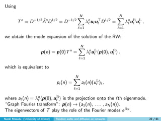Random walks and diffusion on networks | PDF