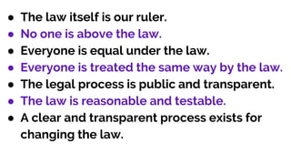 Rule of law | PPT